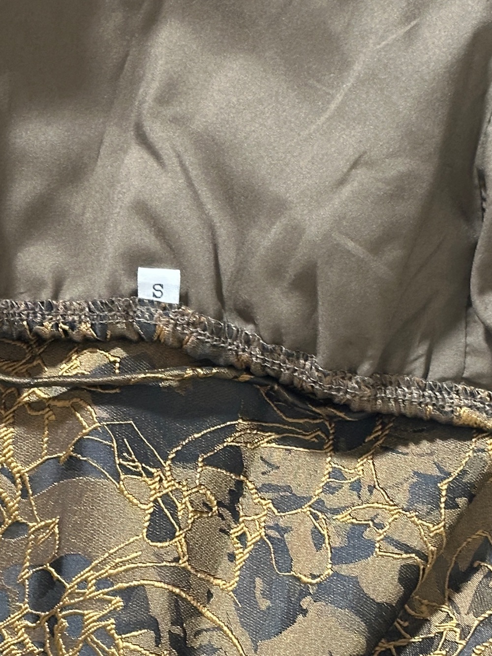Elegant Brown Floral Halter Dress - Picture 3 of 7